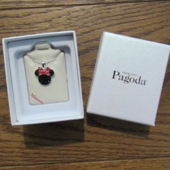 Piercing Pagoda Minnie Mouse Necklace NIB